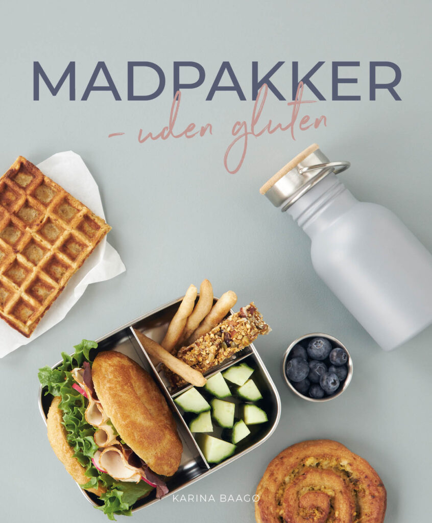 Billede af bogen Madpakker uden gluten, hvor du finder flere opskrifter på daddelkugler