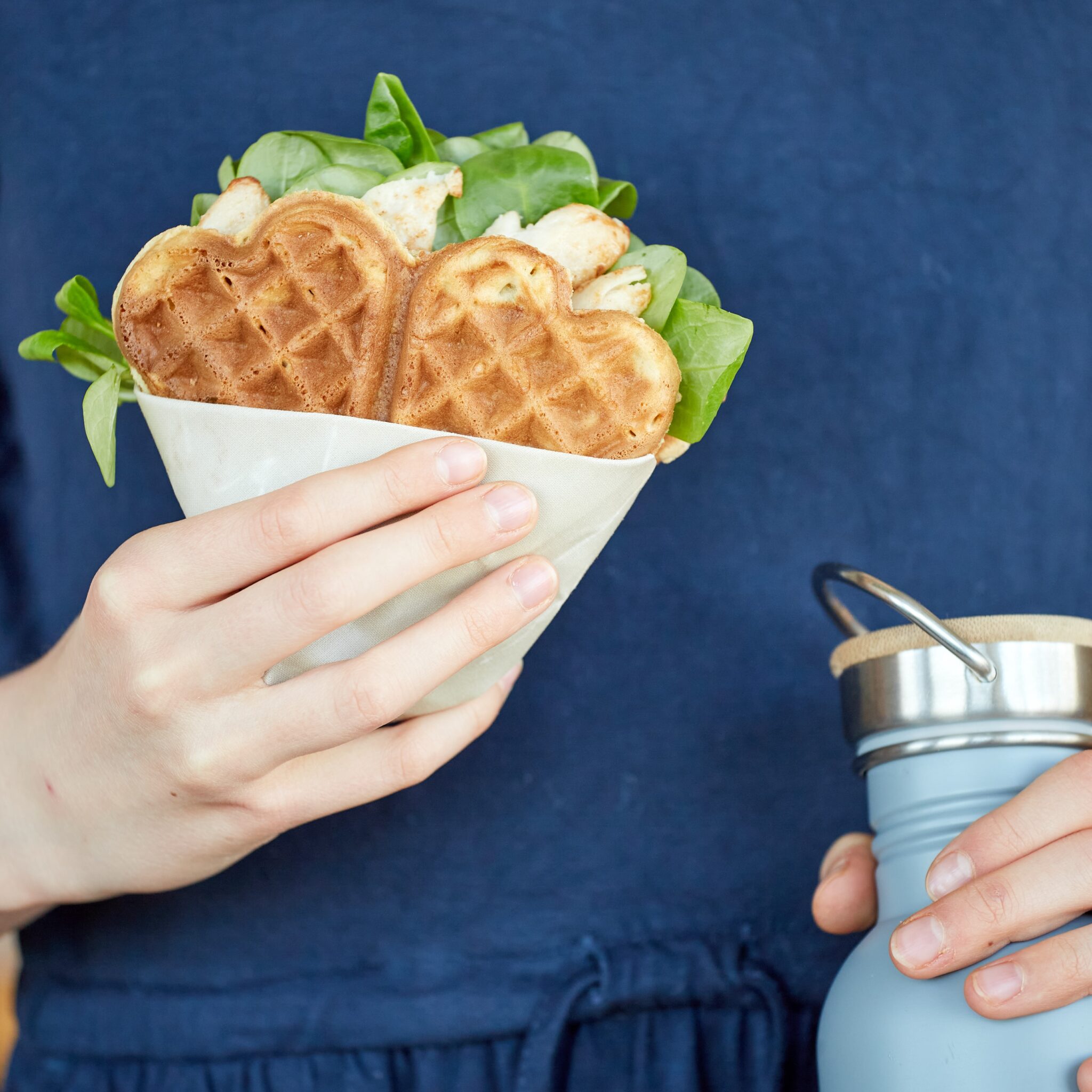 Frokostvaffel 2 glutenfri vaffel fra bogen Madpakker uden gluten