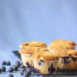 Glutenfri blåbærmuffins fra bogen Kager ud kender - bare glutenfri.